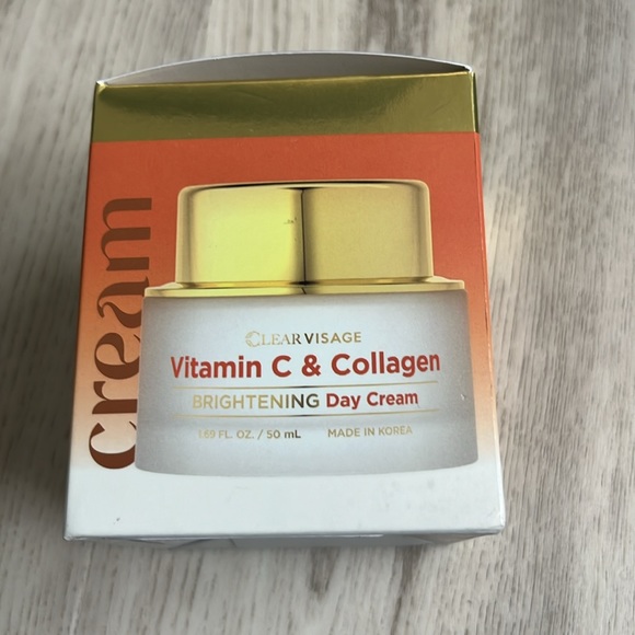NIB Clear Visage Vitamin C & Collagen Brightening Day Cream 1.68 Fl Oz - Picture 5 of 5